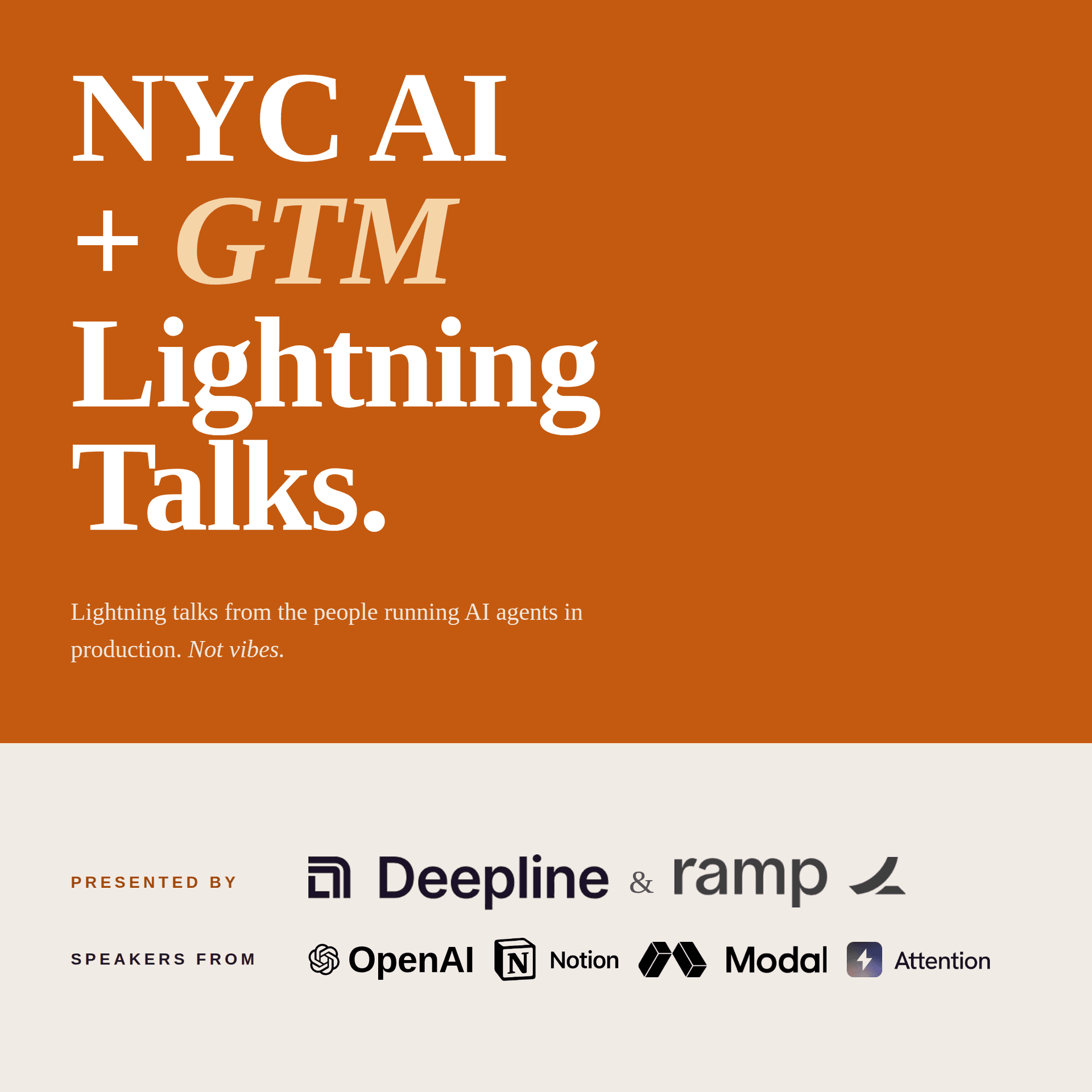 GTM Eng NYC: Coding Agents + GTM Lightning Talks
