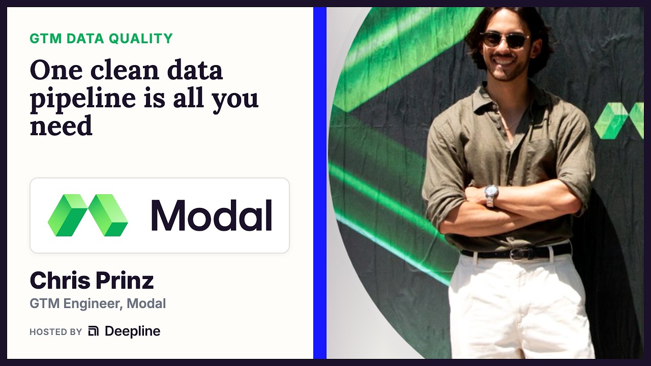 Chris Prinz of Modal: One clean pipeline is all you need.